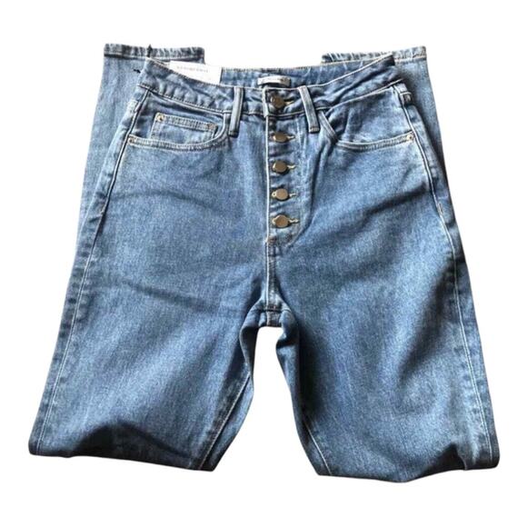 WeWoreWhat NWT The Danielle High Rise Straight Jean in Spring St Hole, 25 - Picture 8 of 16